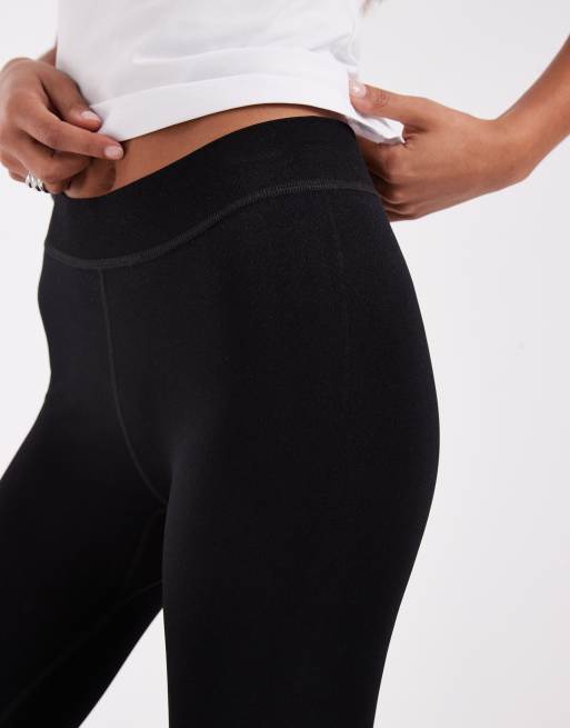 ASOS DESIGN seamless clean capris legging in black, 3 of 5