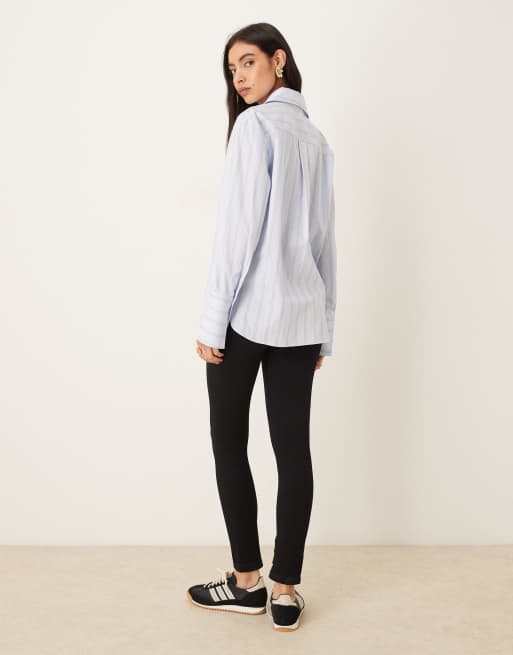 ASOS DESIGN seamless rib legging in black, 4 of 5