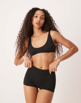 Asos Design Seamless Ribbed Boy Shorts