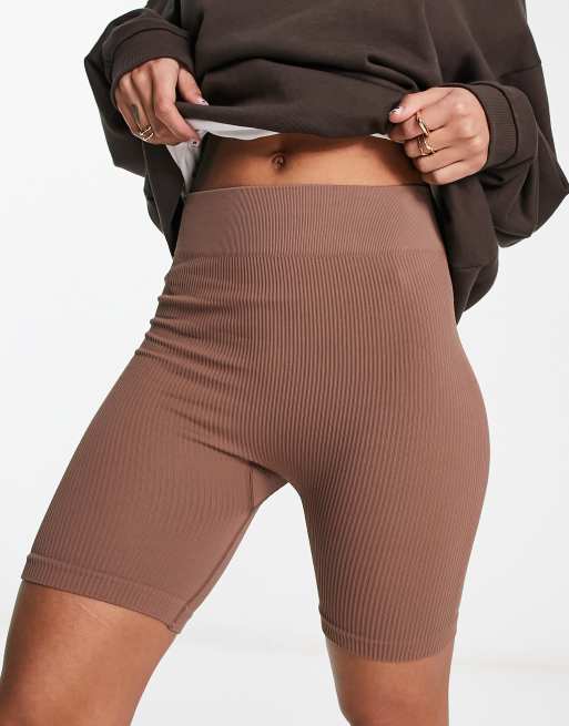 ASOS Weekend Collective seamless legging in neutral rib