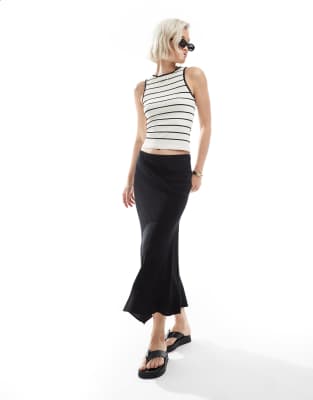 Asos Design Seamless Sculpting Striped Tank Top