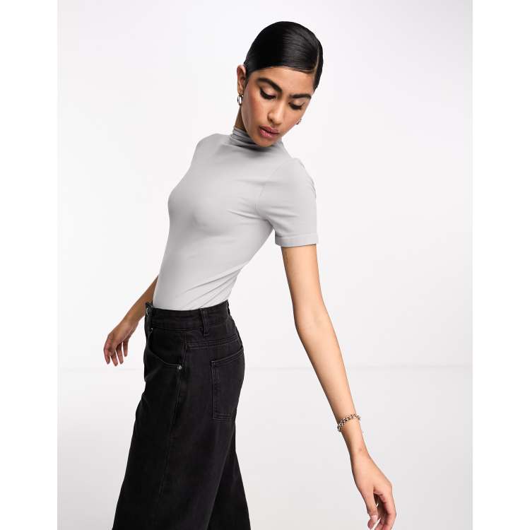 Short sleeve hot sale mock turtleneck