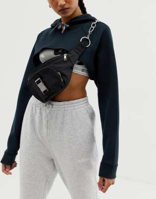 waist bag with chain