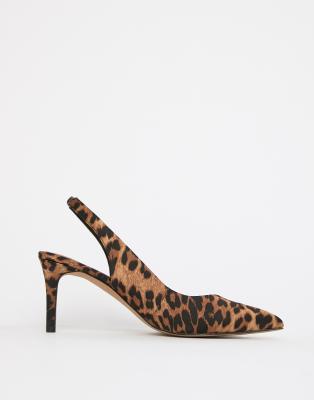 slingback animal print