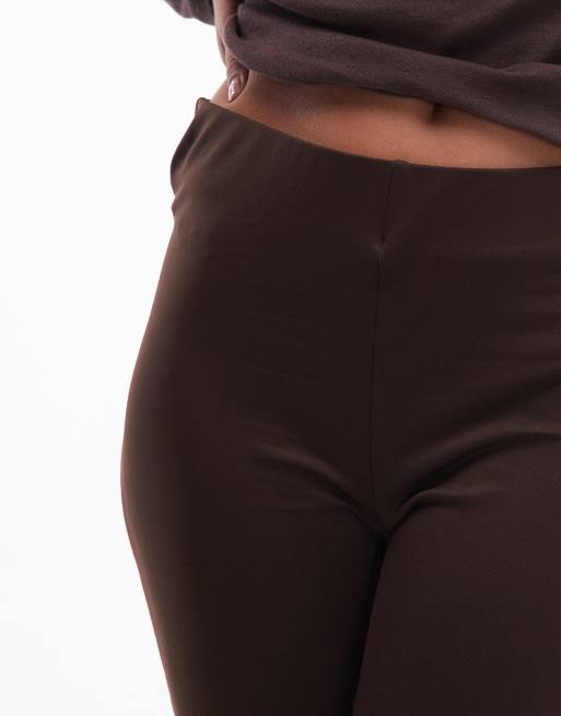 ASOS DESIGN second skin leggings in chocolate, 5 of 5
