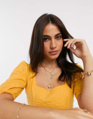 asos orange playsuit