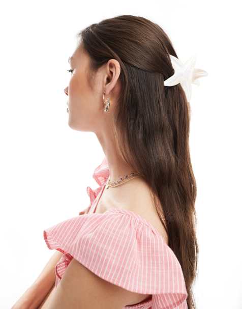 ASOS DESIGN – Seestern-Haarklammer in Neutral - view 1