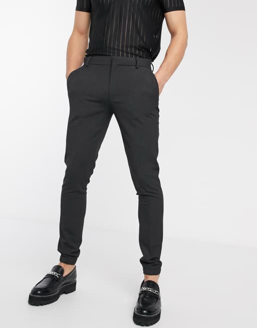 ASOS DESIGN – Sehr enge, graue Jogginghose