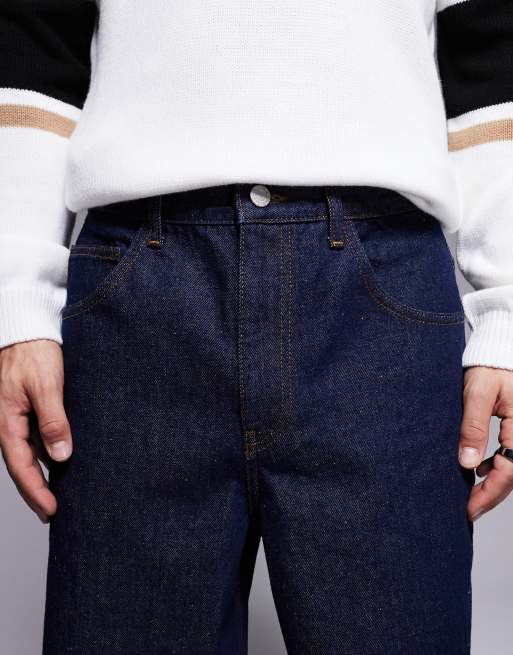 ASOS DESIGN – Sehr weit geschnittene Jeans in Rinse-Waschung mit umgeschlagenem Saum, 5 von 5