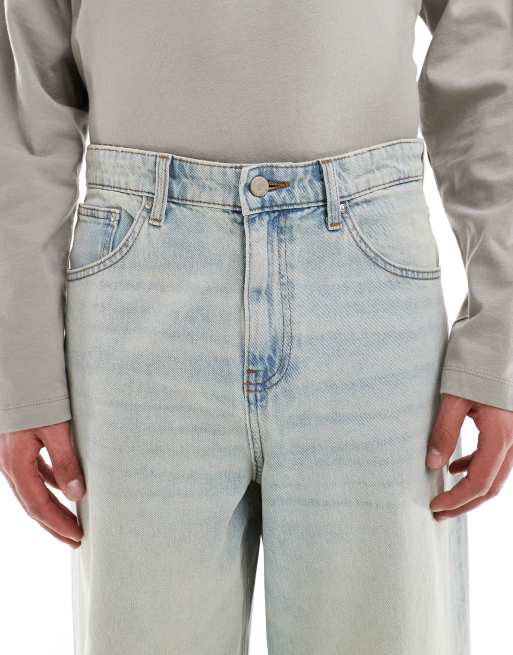 ASOS DESIGN – Sehr weite Jeans in verwaschenem Hellblau mit Vintage-Tönung, 5 von 5