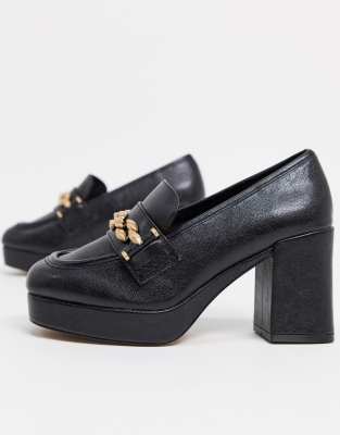 platform loafer heels