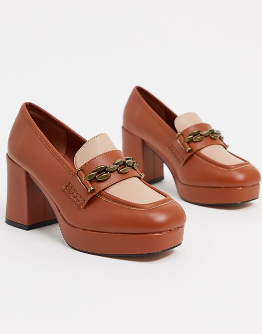selina platform loafers