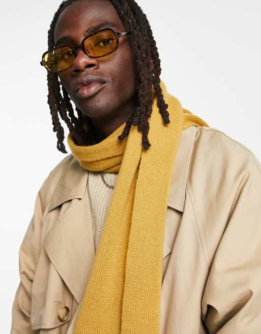 ASOS DESIGN - Sennepsgult standardtørklæde , 3 af 4