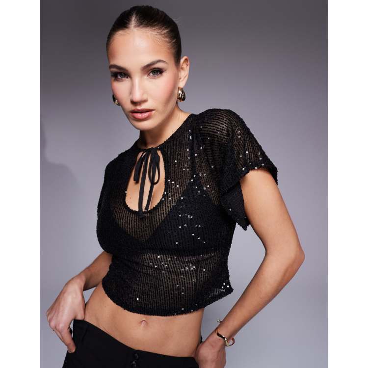 Sparkly tops asos clearance