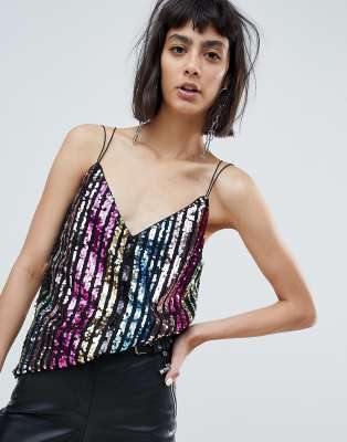 asos sequin cami