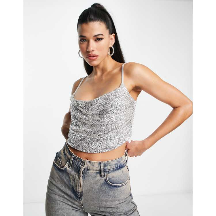 Asos store sparkly top