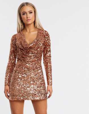 sequin embellished dress