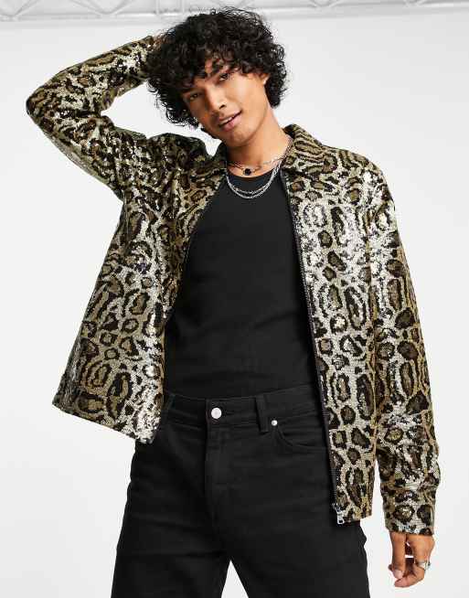 Asos leopard cheap print jacket