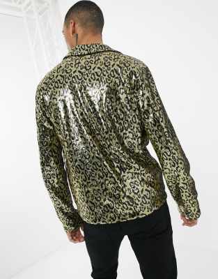 sequin animal print