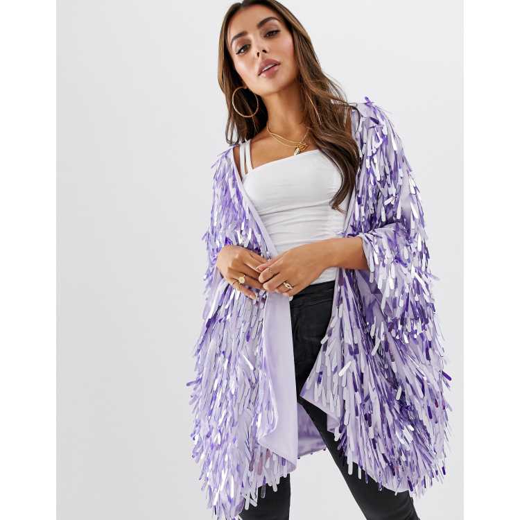 ASOS DESIGN sequin kimono jacket ASOS