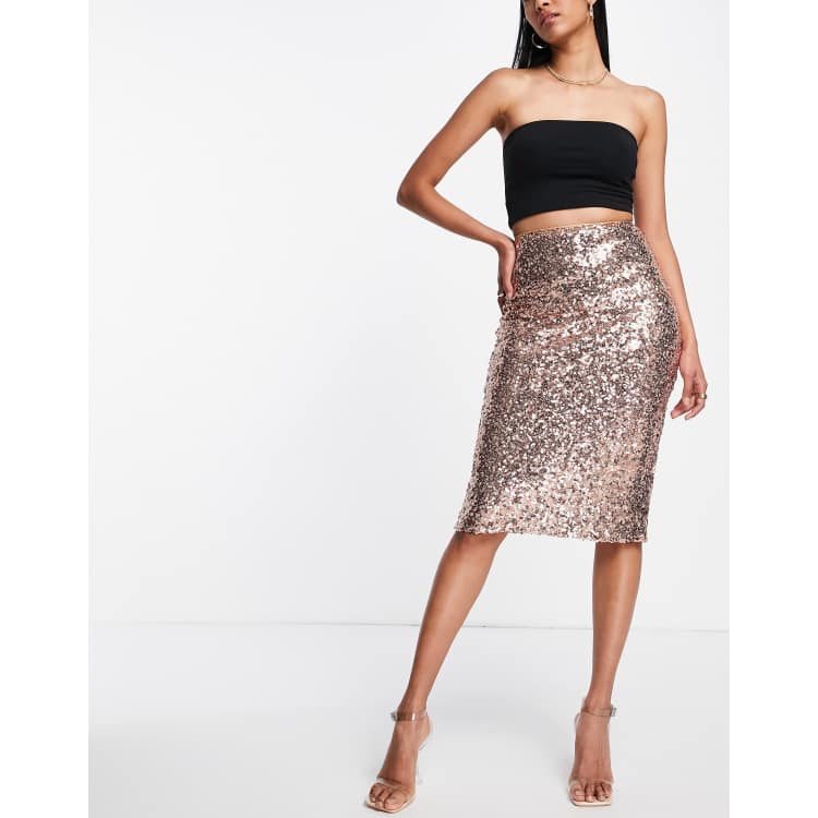 Pink pencil hotsell skirt asos