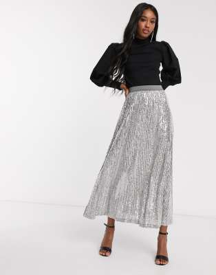 asos white maxi skirt