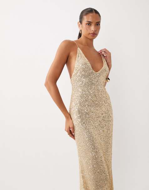 mid length champagne dress Faith Maxi ~ Luxe Satin S Care Made with 100% AMADEUS NEW YORK | The Odette Ribbed Midi DressLoopExchange Size:1XLG