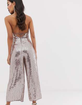 sequin culotte jumpsuit