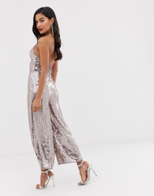 sequin culotte jumpsuit