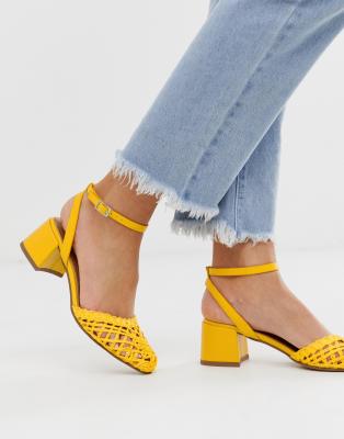 asos yellow heels