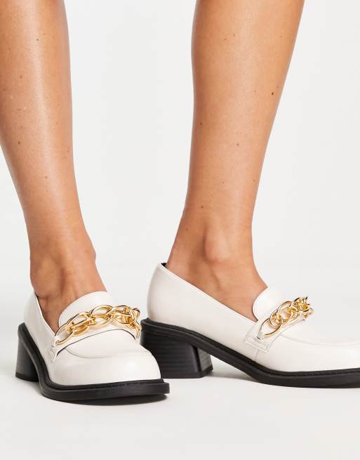 Asos cheap heeled loafers