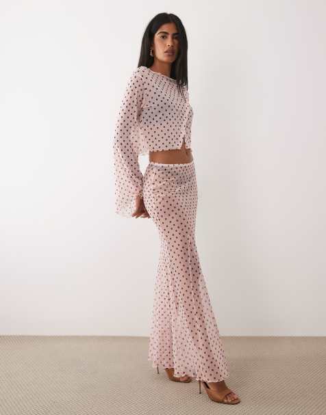 ASOS DESIGN – Set aus Netzstoff mit geometrischem Muster - view 1