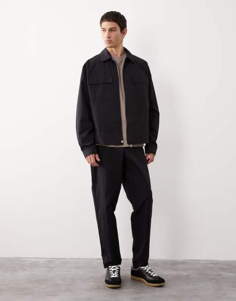 ASOS DESIGN – Set aus Seersucker in Salbeigrün mit Streifen, Kombiteil - view 1