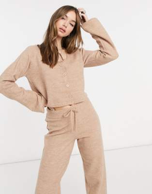 sweatpants with cardigan