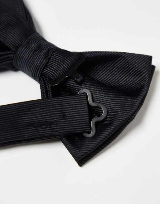 ASOS DESIGN - Set con farfallino e bretelle nero, 4 di 4