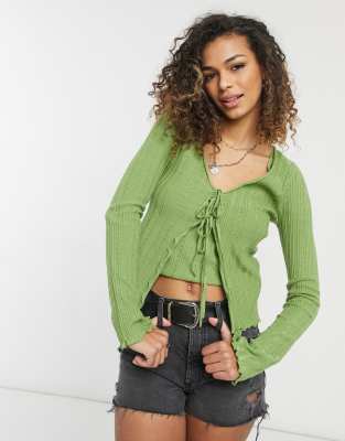 lettuce frill cardigan