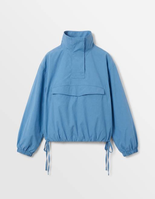 ASOS DESIGN set i papperstouch-poplin med vindjacka i aqua, 5 av 8