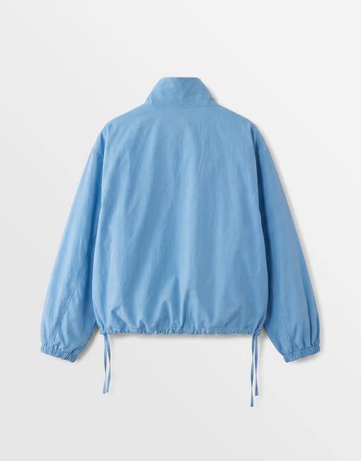 ASOS DESIGN set i papperstouch-poplin med vindjacka i aqua, 6 av 8