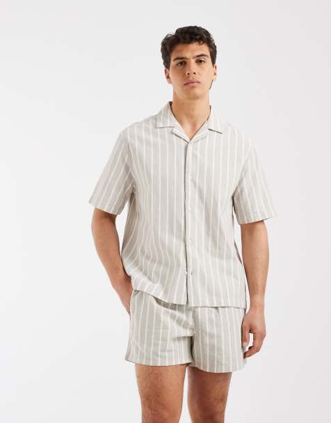 ASOS DESIGN set in green stripe - view 1