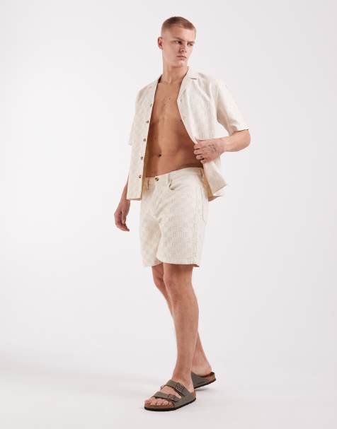 ASOS DESIGN set in textured ecru - view 1