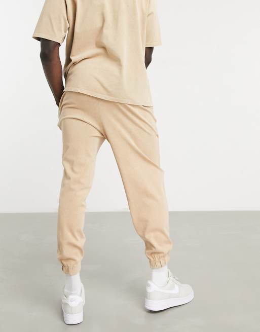ASOS DESIGN set oversized sweatpants in acid wash with seam detail, 2 of 4