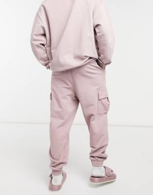 pastel pink cargo pants