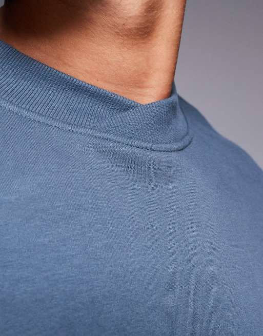 ASOS DESIGN set oversized sweatshirt in blue 