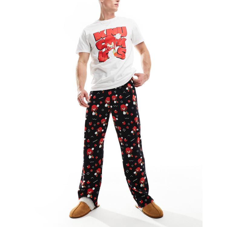 Pigiama Bambini Sonic Tails Knuckles - Set Maglietta E Pantaloni, Cotone Morbido - Foto 8