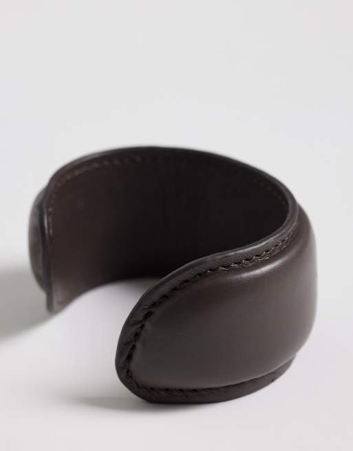 ASOS DESIGN set van 2 armbanden met imitatieleer in multi, 3 van 3