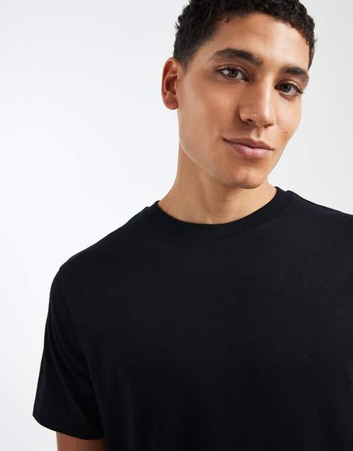 ASOS DESIGN - Set van 2 basic muscle fit T-shirts in zwart, 5 van 5