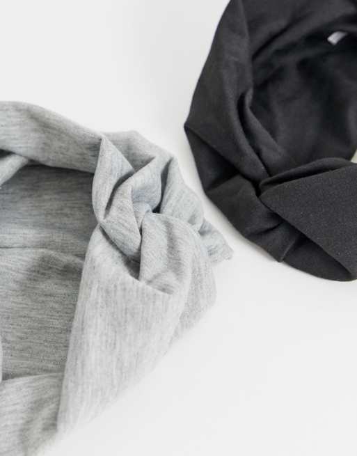 ASOS DESIGN - Set van 2 hoofdbanden met gedraaide voorkant, 2 van 4