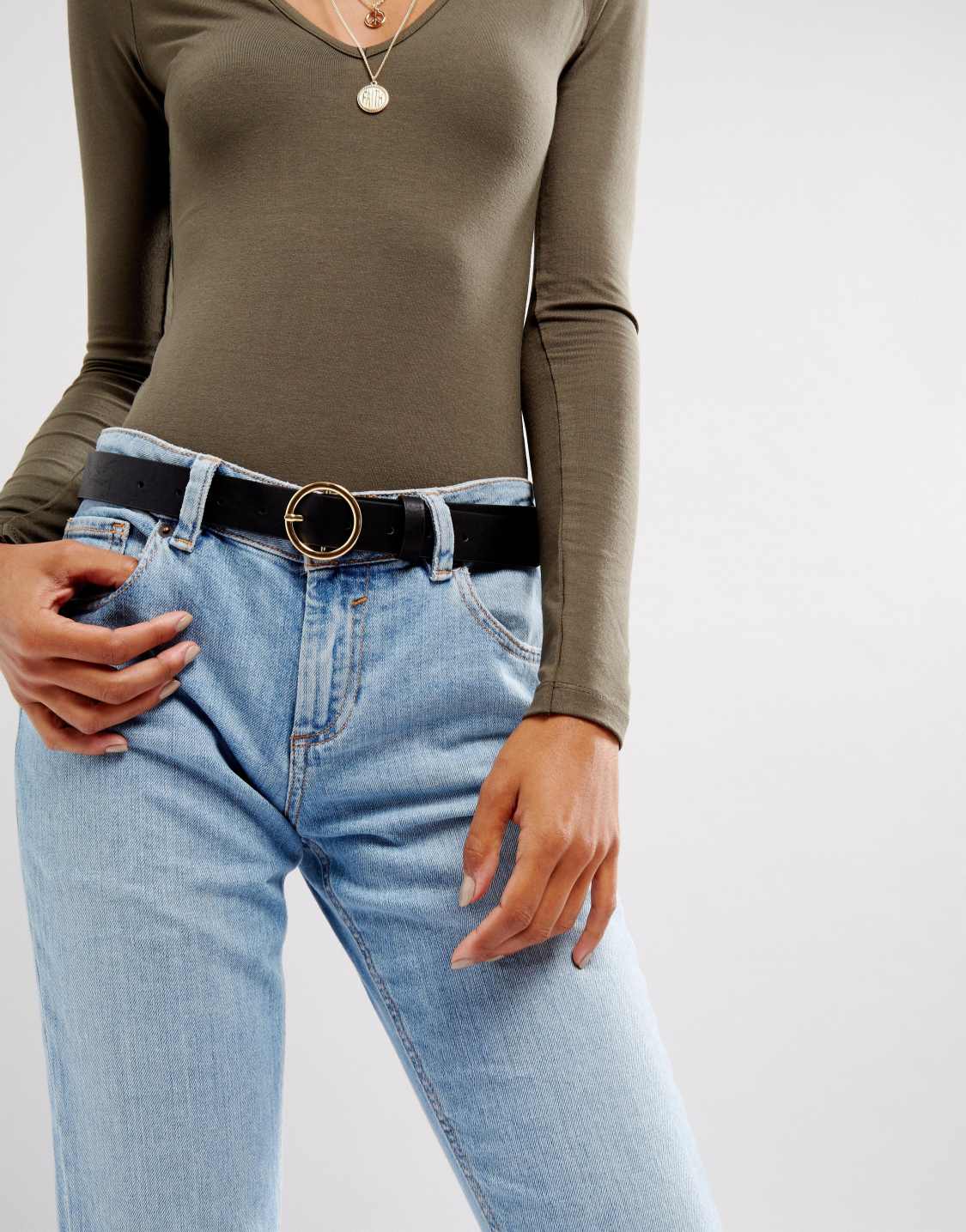 Как должен выглядеть ремень ASOS Design - Set van 2 jeansriemen met ronde gesp ASOS
