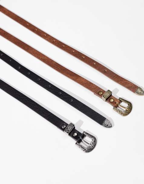 ASOS Design - Set van 2 taille- en heupriemen in westernstijl - view 1