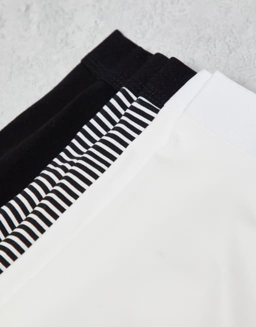 ASOS DESIGN - Set van 3 boxershorts met streepjes in verschillende kleuren, 3 van 4